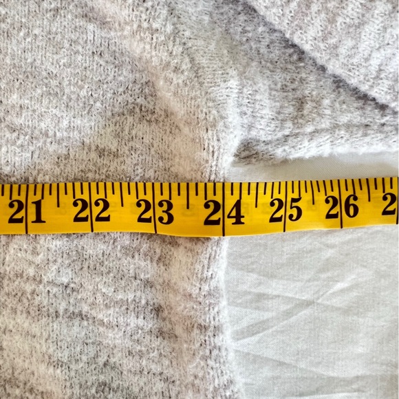 Soma SomaWKND Marshmallow Knit Hoodie Light Gray Fluffy Soft Cardigan Sweater XL - Picture 6 of 9